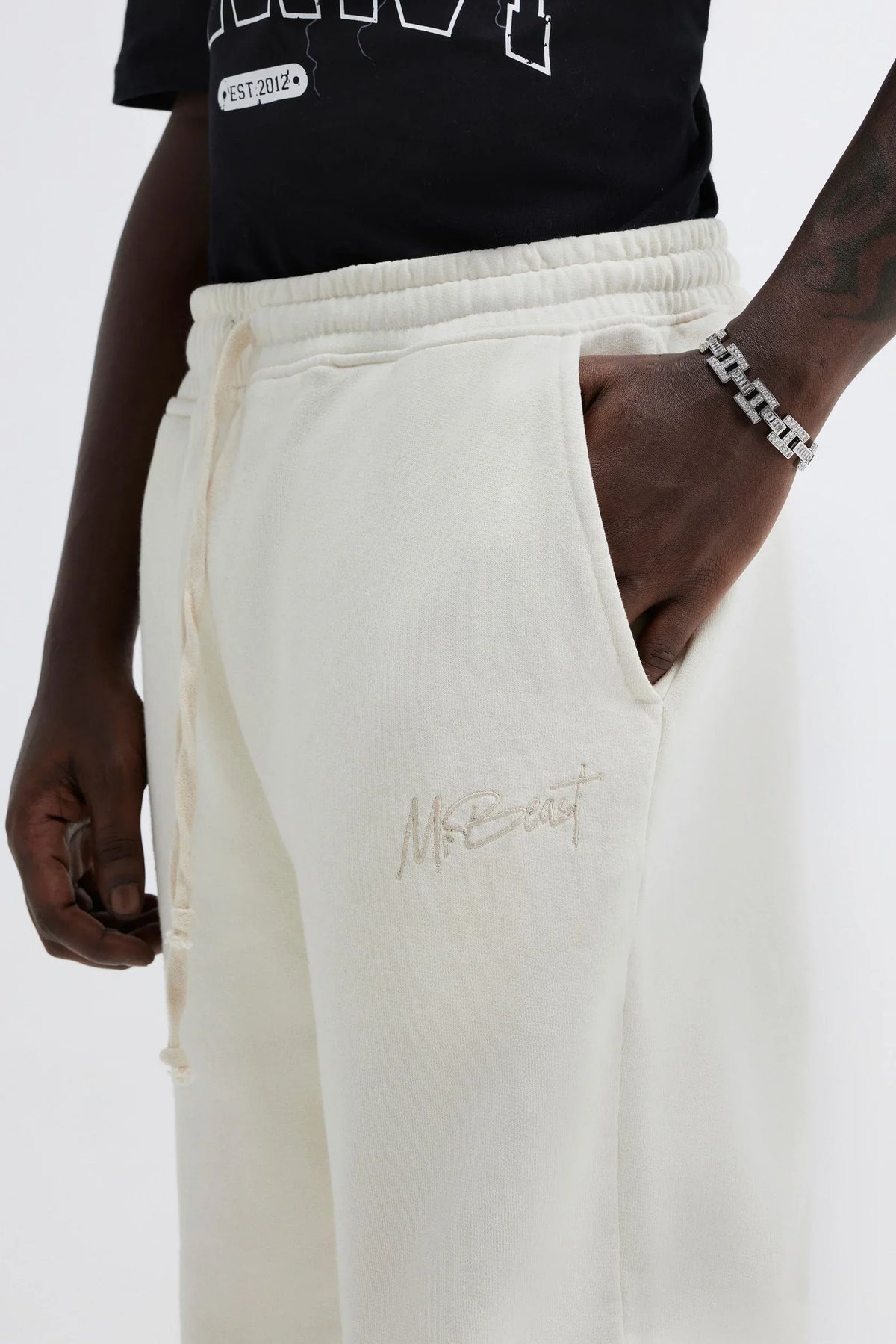 CALÇA DE MOLETOM BEAST ORIGINALS - OFF WHITE