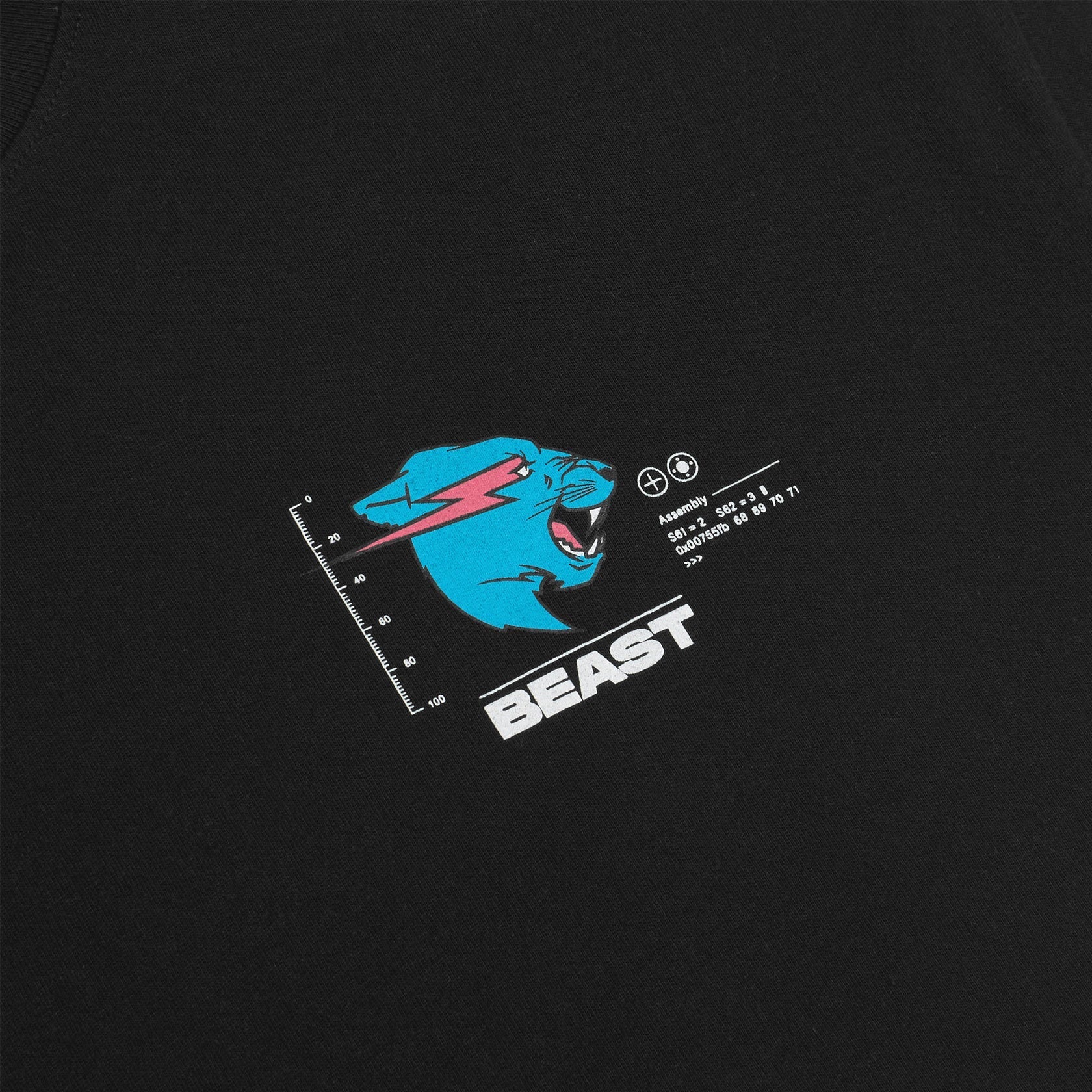 CAMISETA SS | BEAST PARTICLE - PRETA